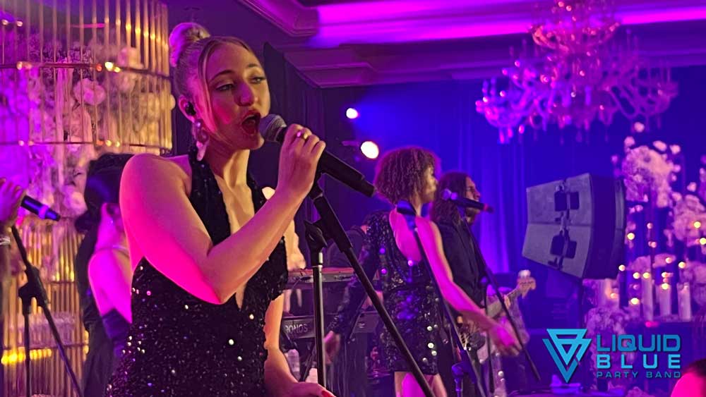 Liquid Blue Wedding Party Dance Band