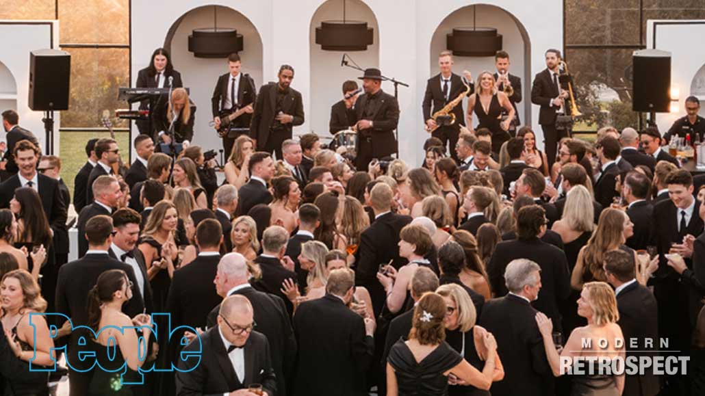 Modern Retrospect Dance-Centric Wedding Reception Band