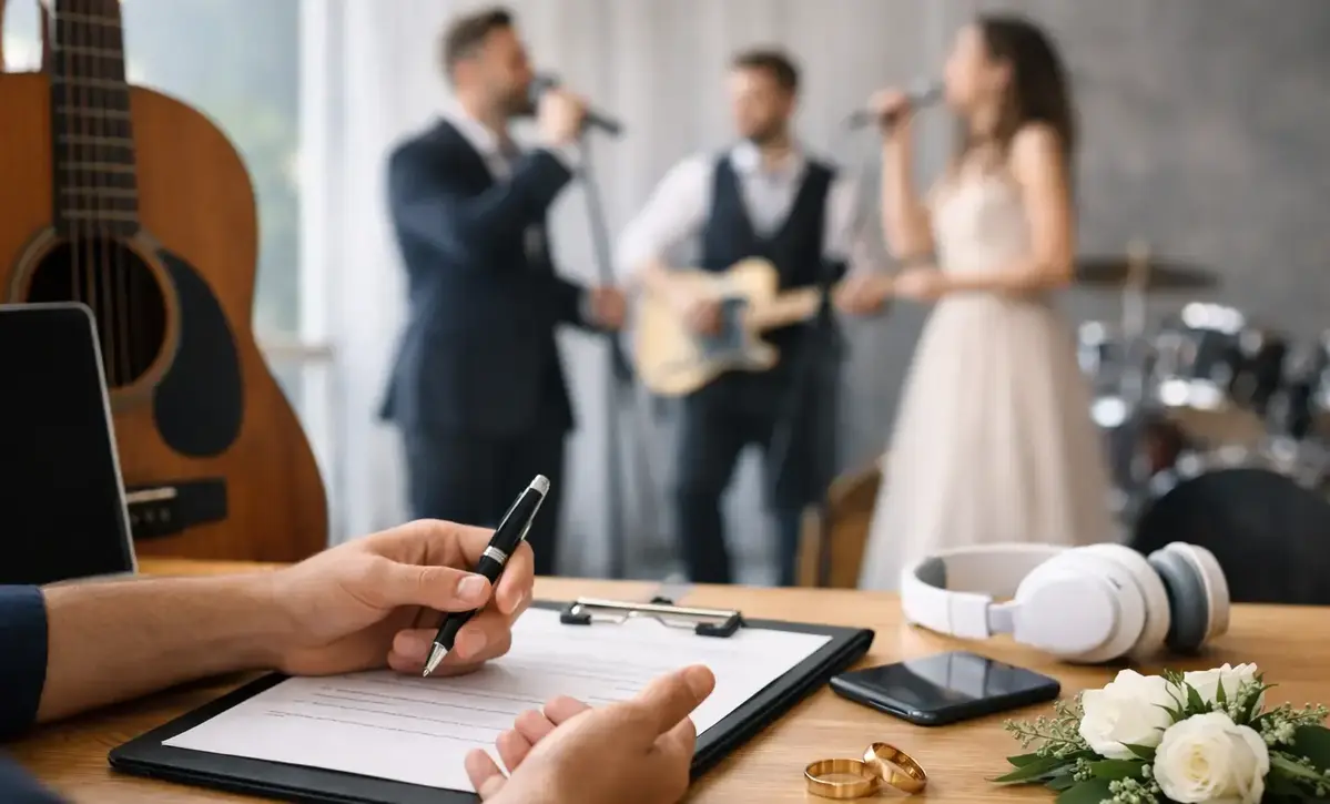 Discussing Wedding Band Packages and Pricing
