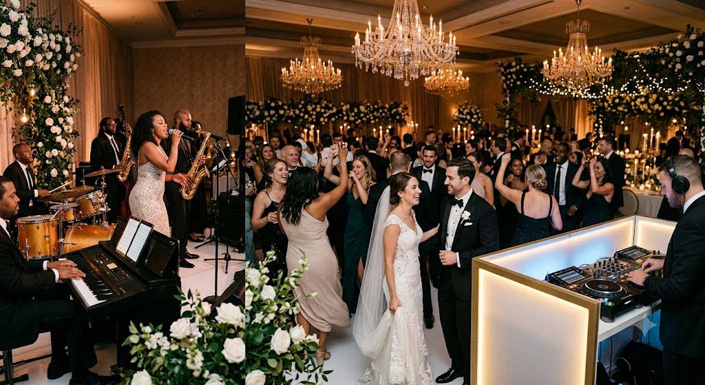 Hiring Both a Wedding Band and a DJ