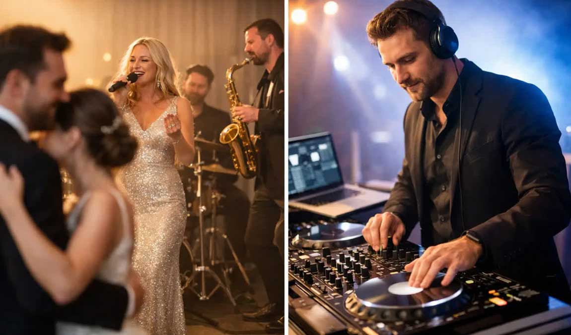 Hire Both a Live Band and a DJ for Luxury Wedding Receptions