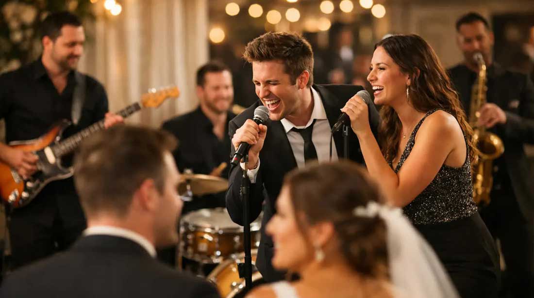 Live Wedding Reception Band Performance