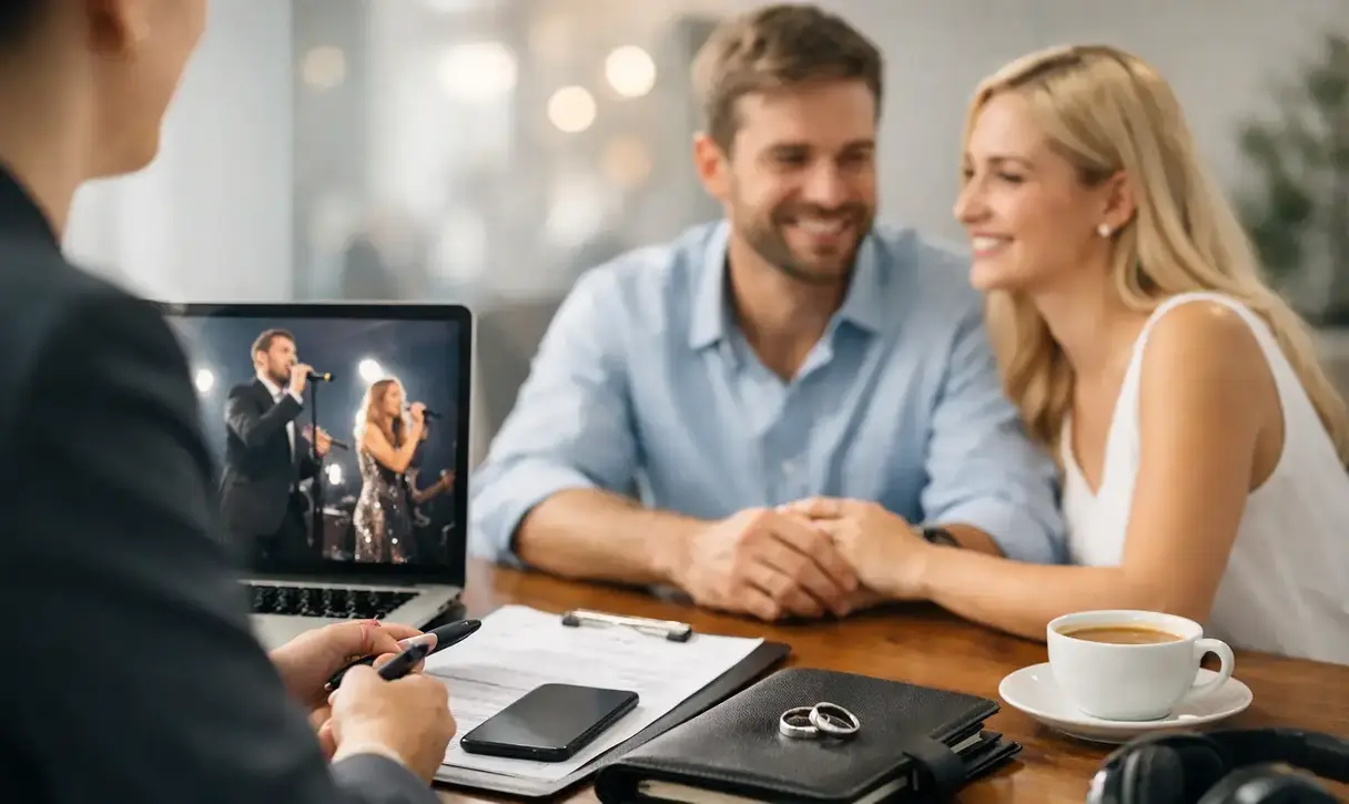 Making a Formal Wedding Band Contract Offer