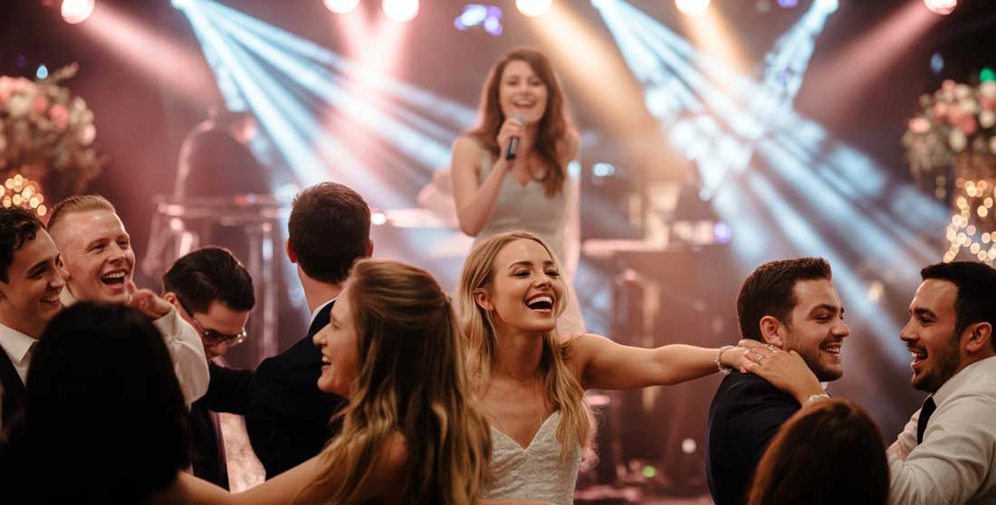 Live Wedding Band Providing Dance Floor Energy