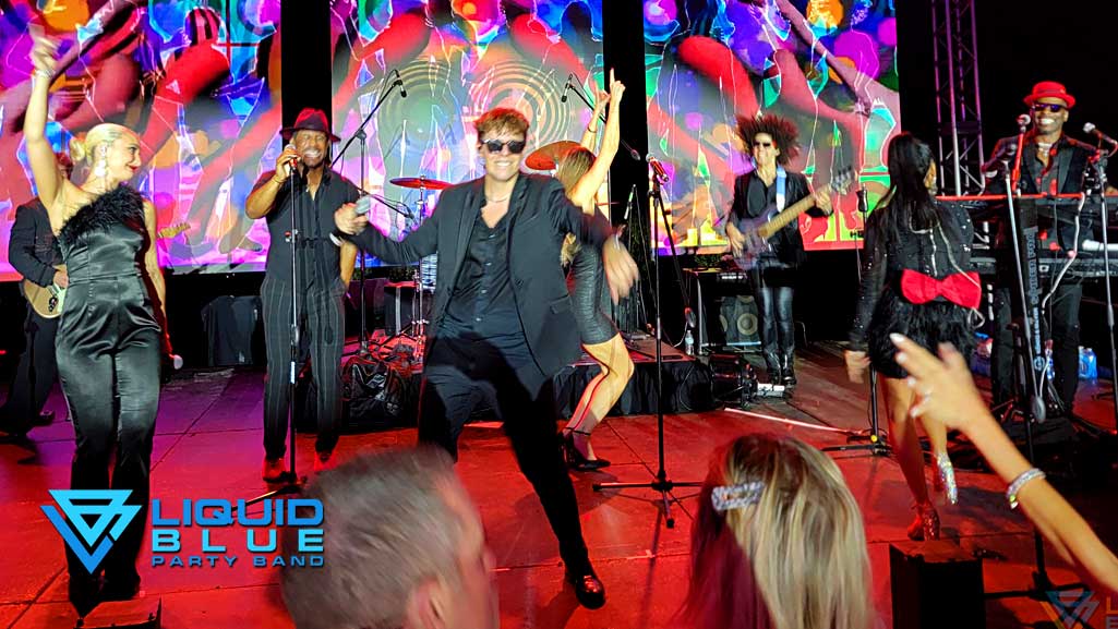 World Class Band for Weddings Liquid Blue