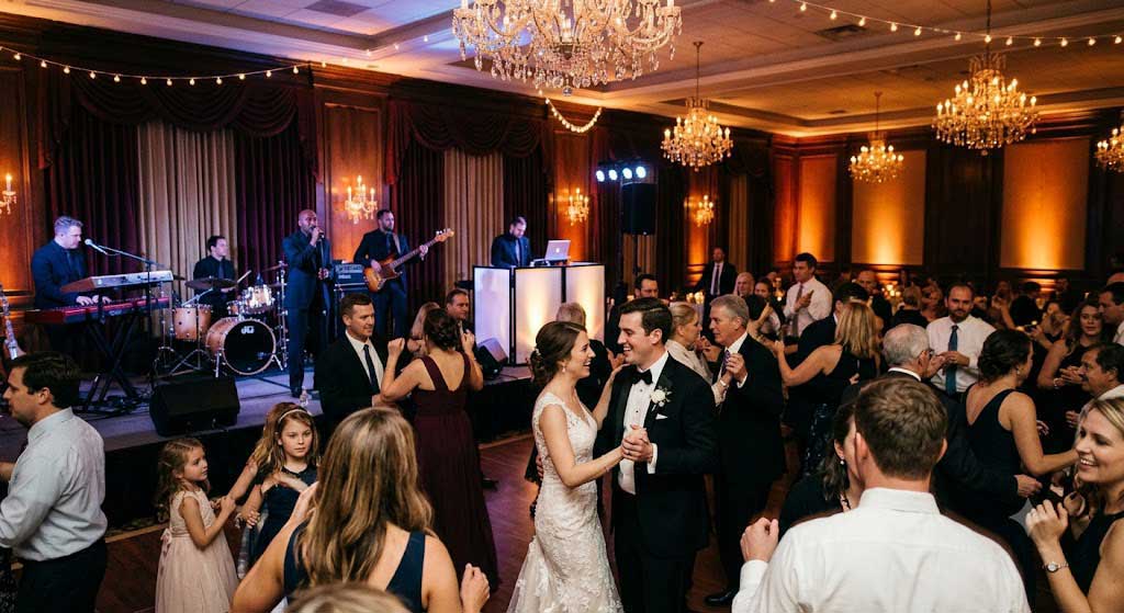 A Live Wedding Band and a Lively Dance Floor